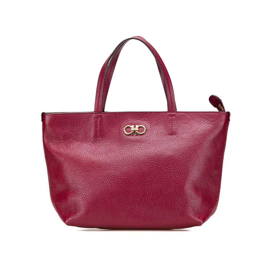 Salvatore Ferragamo Leather Gancini Tote