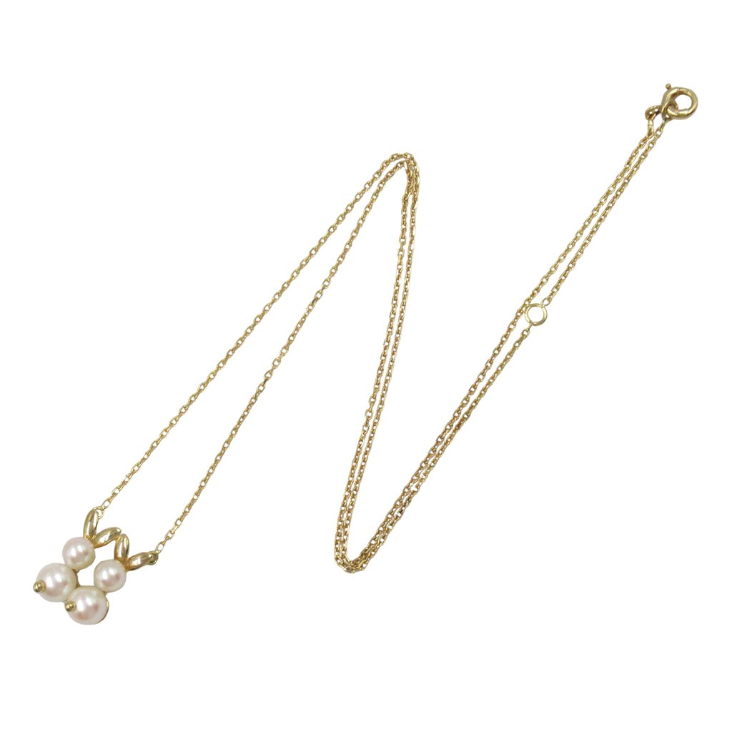 Van Cleef & Arpels 18K Yellow Gold and Akoya Pearls Necklace - 2