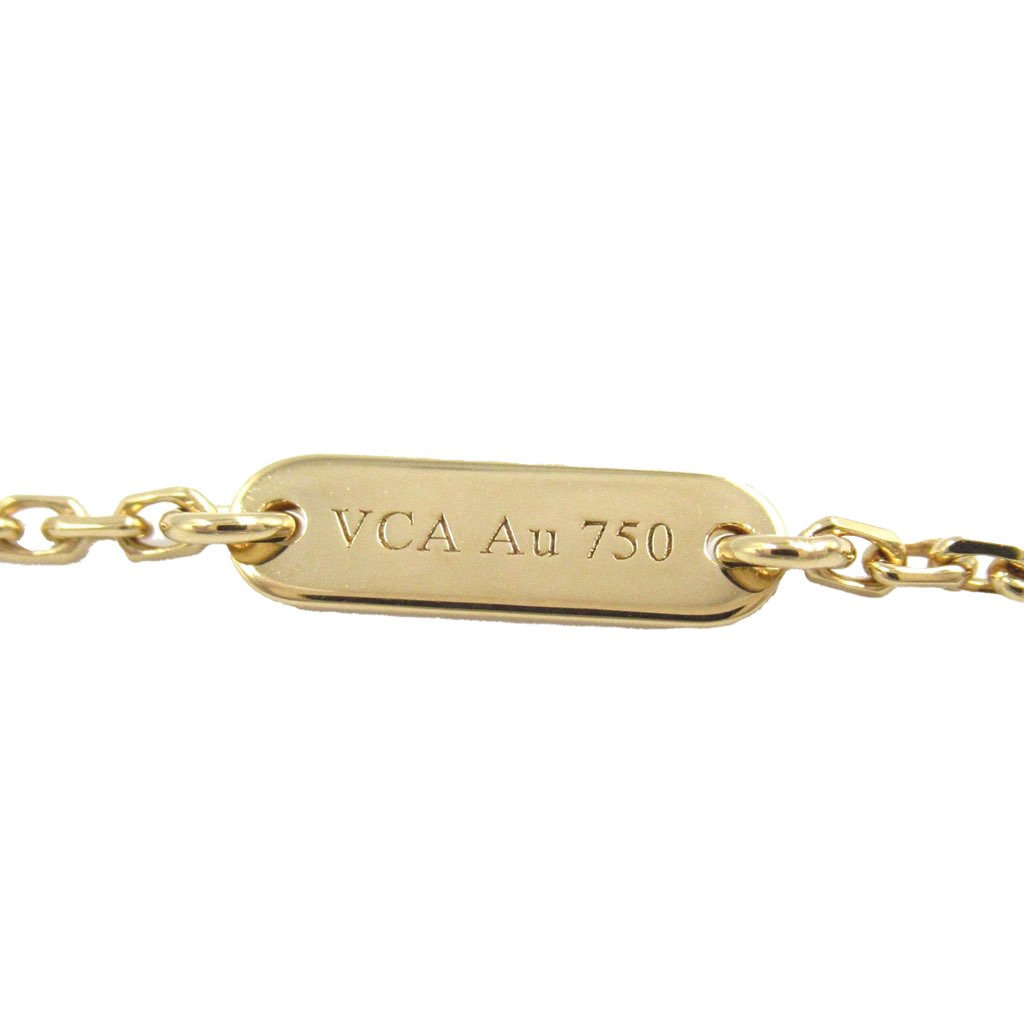 Van Cleef & Arpels 18K Yellow Gold and Onyx Vintage Alhambra Pendant Necklace - 3