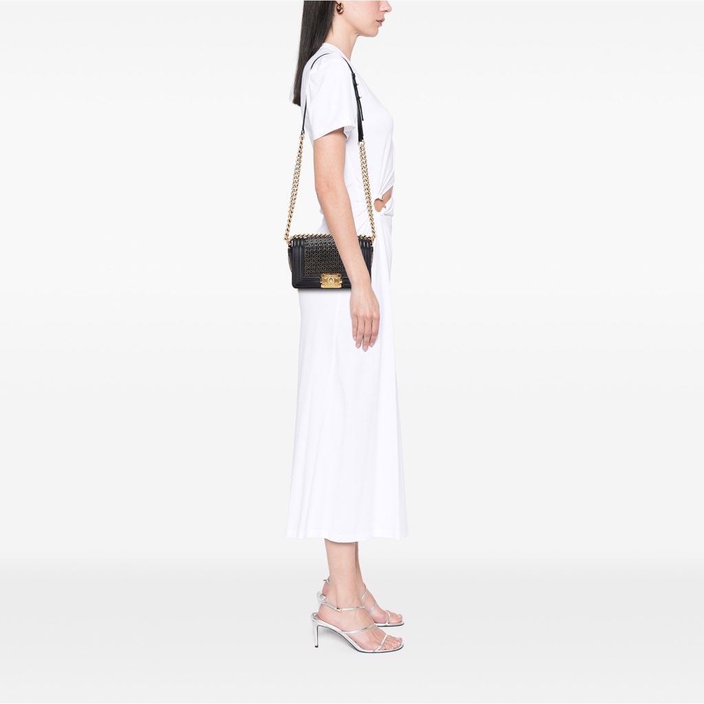 Chanel Small Braided Sheepskin Boy Flap - Image 12