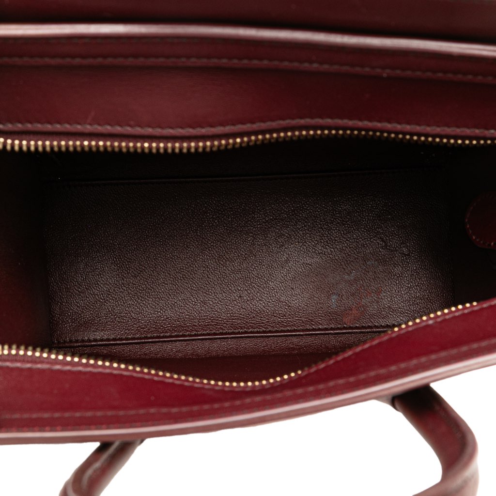 Celine Nano Bicolor Suede and Calfskin Luggage Tote - 4