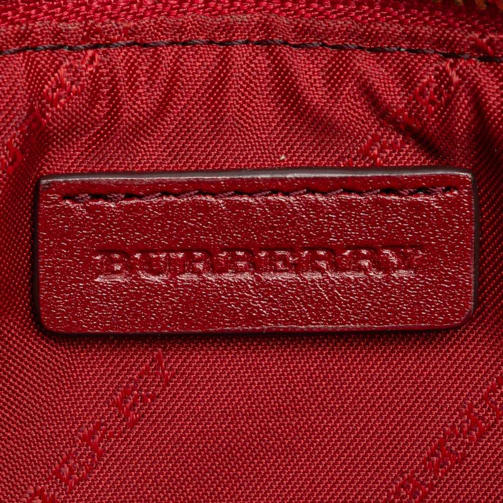 Burberry Haymarket Check Coated Canvas Peyton Crossbody - Side view