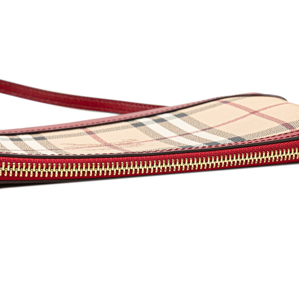 Burberry Haymarket Check Coated Canvas Peyton Crossbody - Image 10