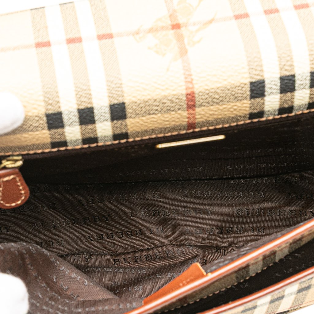 Burberry Haymarket Check Coated Canvas Crossbody - 4