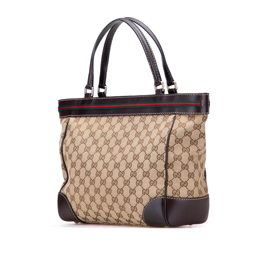Gucci GG Canvas Web Mayfair Tote - Back view