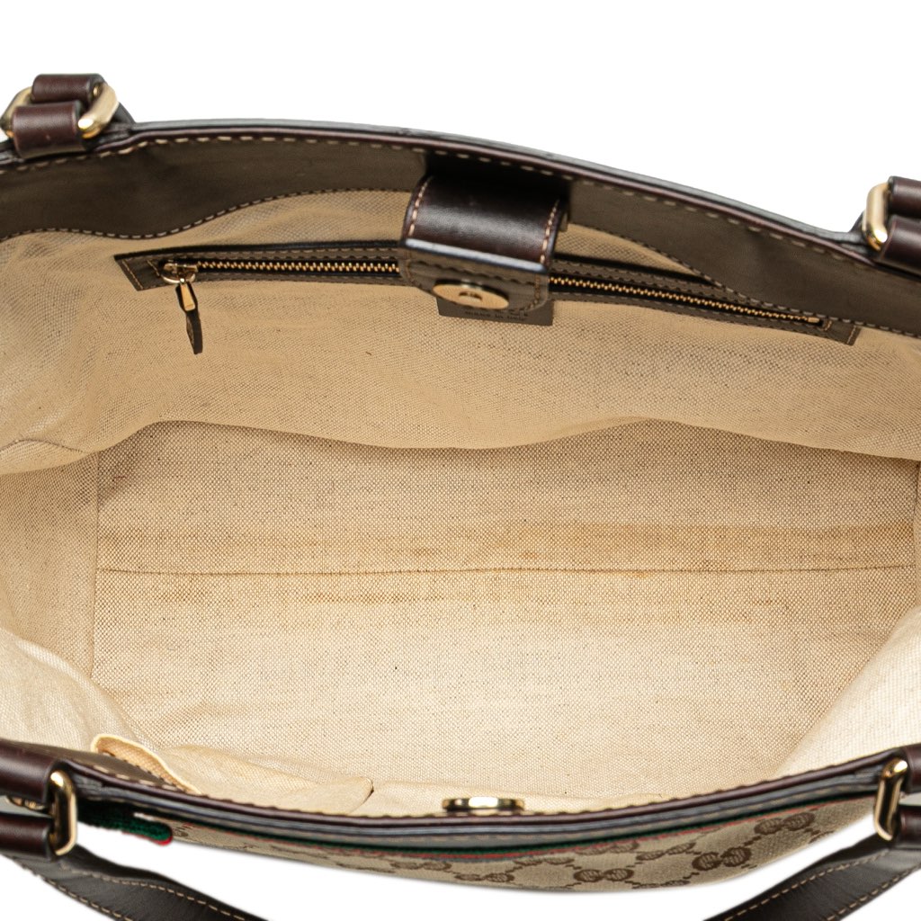 Gucci GG Canvas Web Mayfair Tote - 4