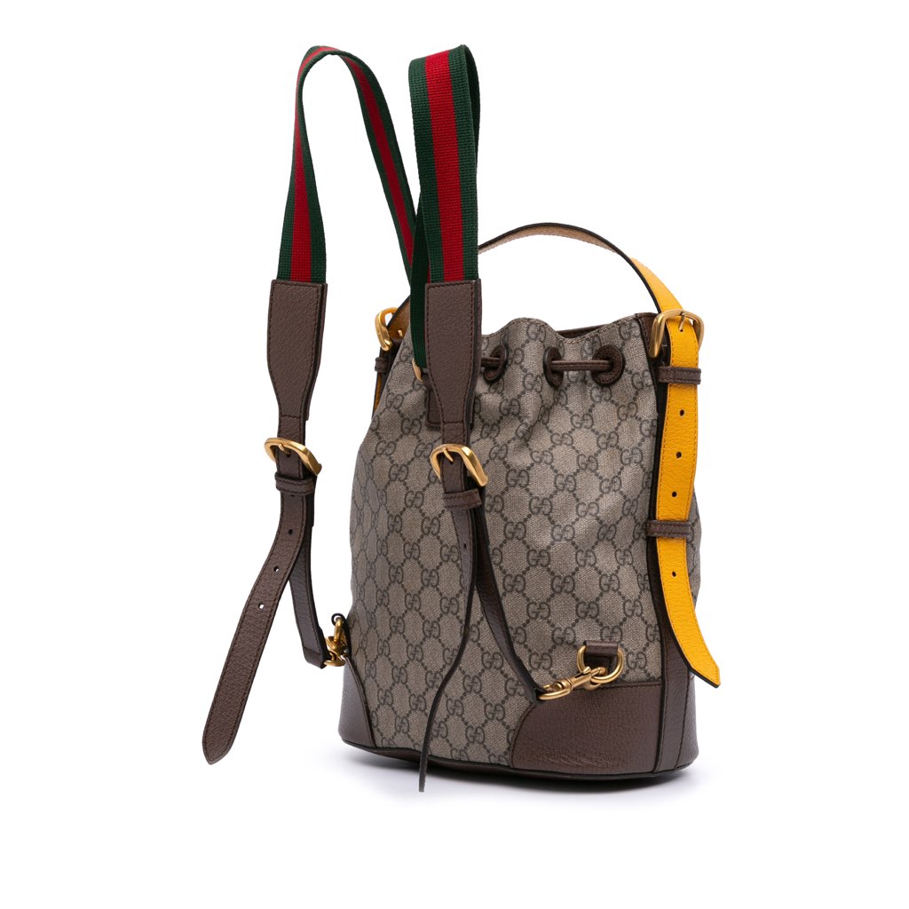 Gucci GG Supreme Neo Vintage Drawstring Bucket Bag - 2