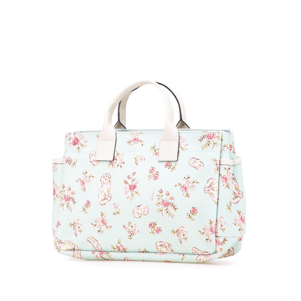 Gucci Small Floral Canvas Childrens Tote - Back view