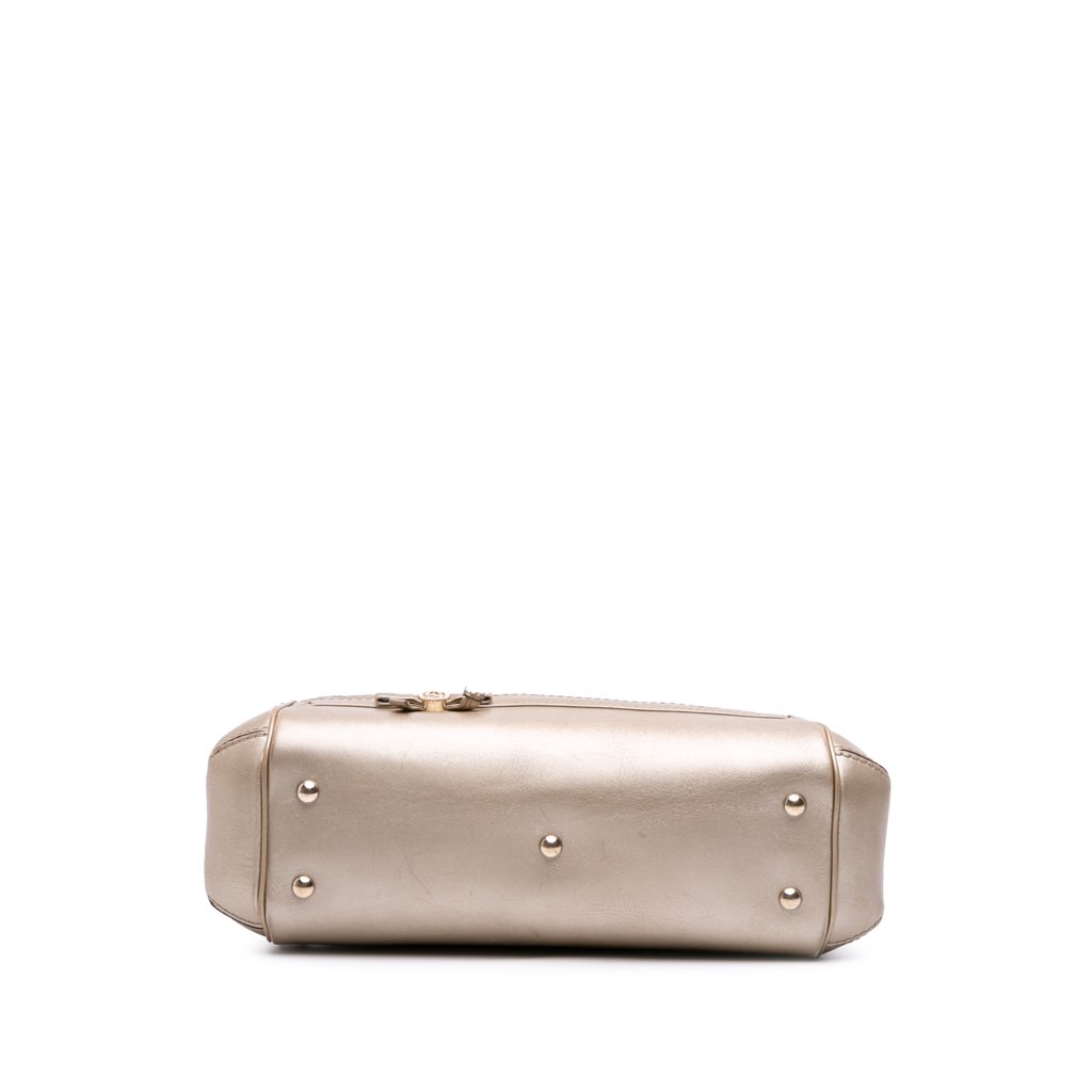 Gucci Metallic Guccissima Mayfair Satchel - 3
