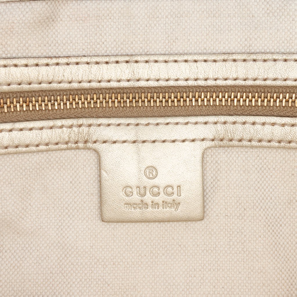 Gucci Metallic Guccissima Mayfair Satchel - 5