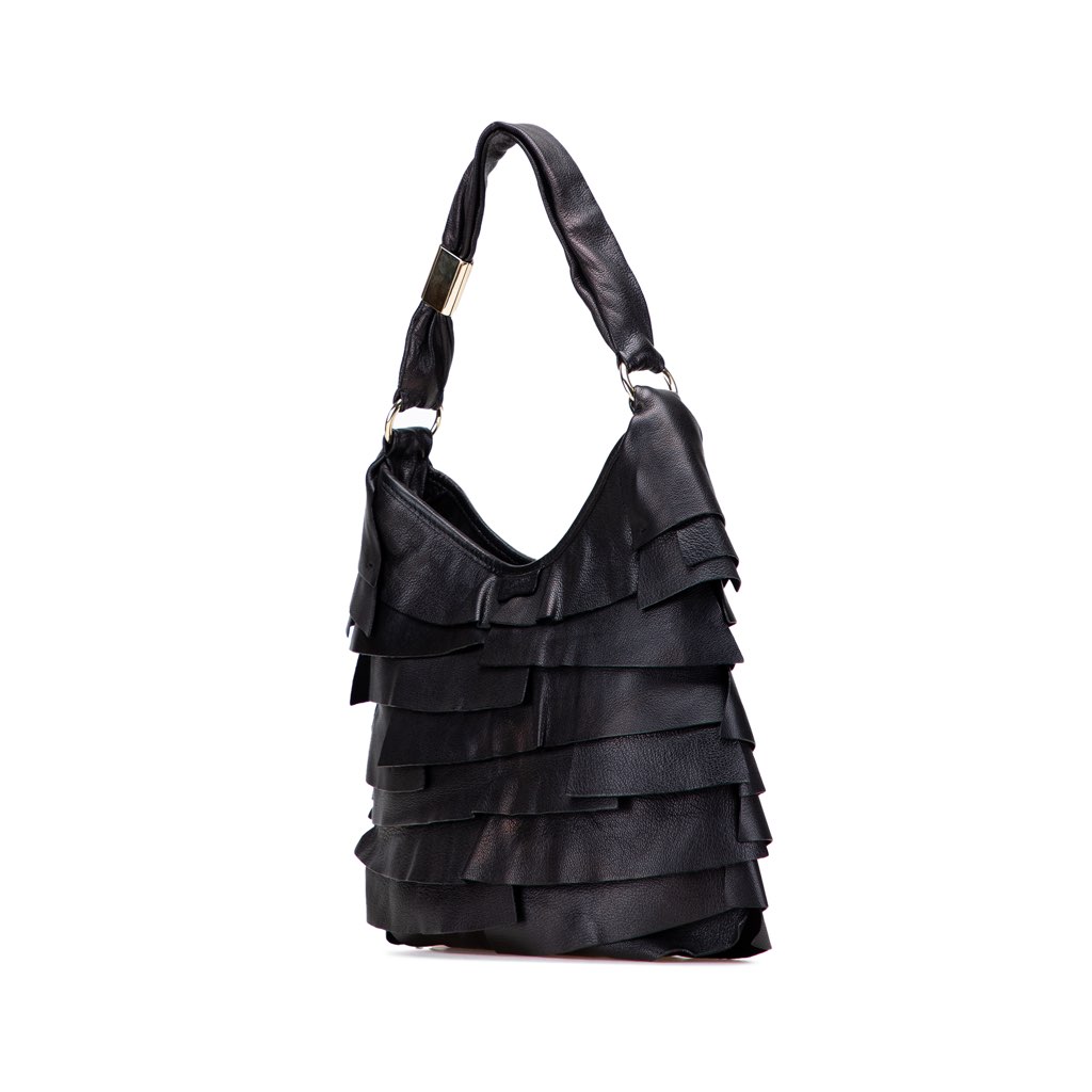 Yves Saint Laurent Small Ruffled Leather Saint Tropez Hobo - 2
