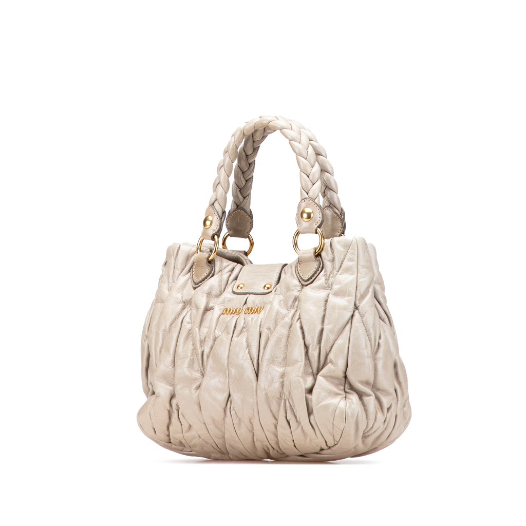 Miu Miu Matelasse Lambskin Satchel - 2