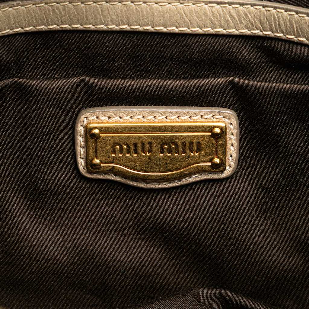 Miu Miu Matelasse Lambskin Satchel - 5