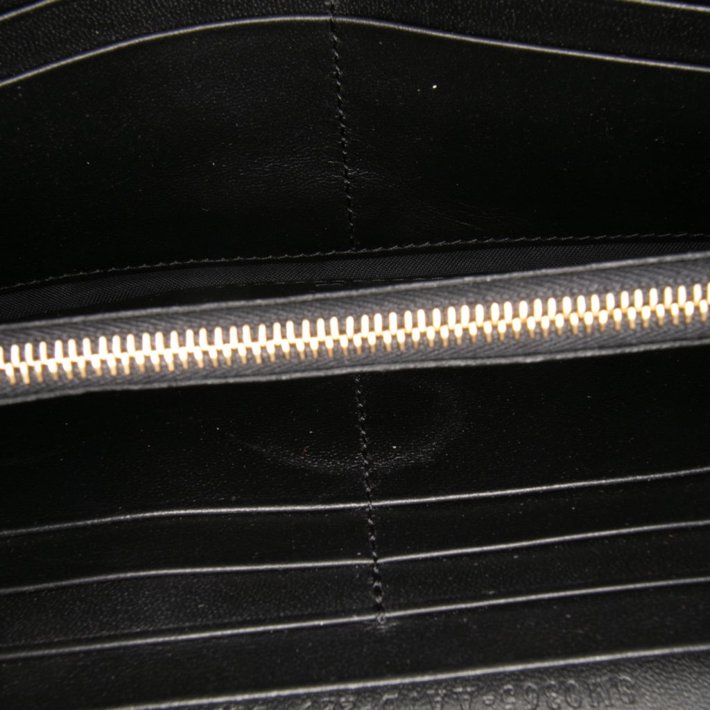 Fendi Zucca Embossed Leather Wallet On Chain - 4