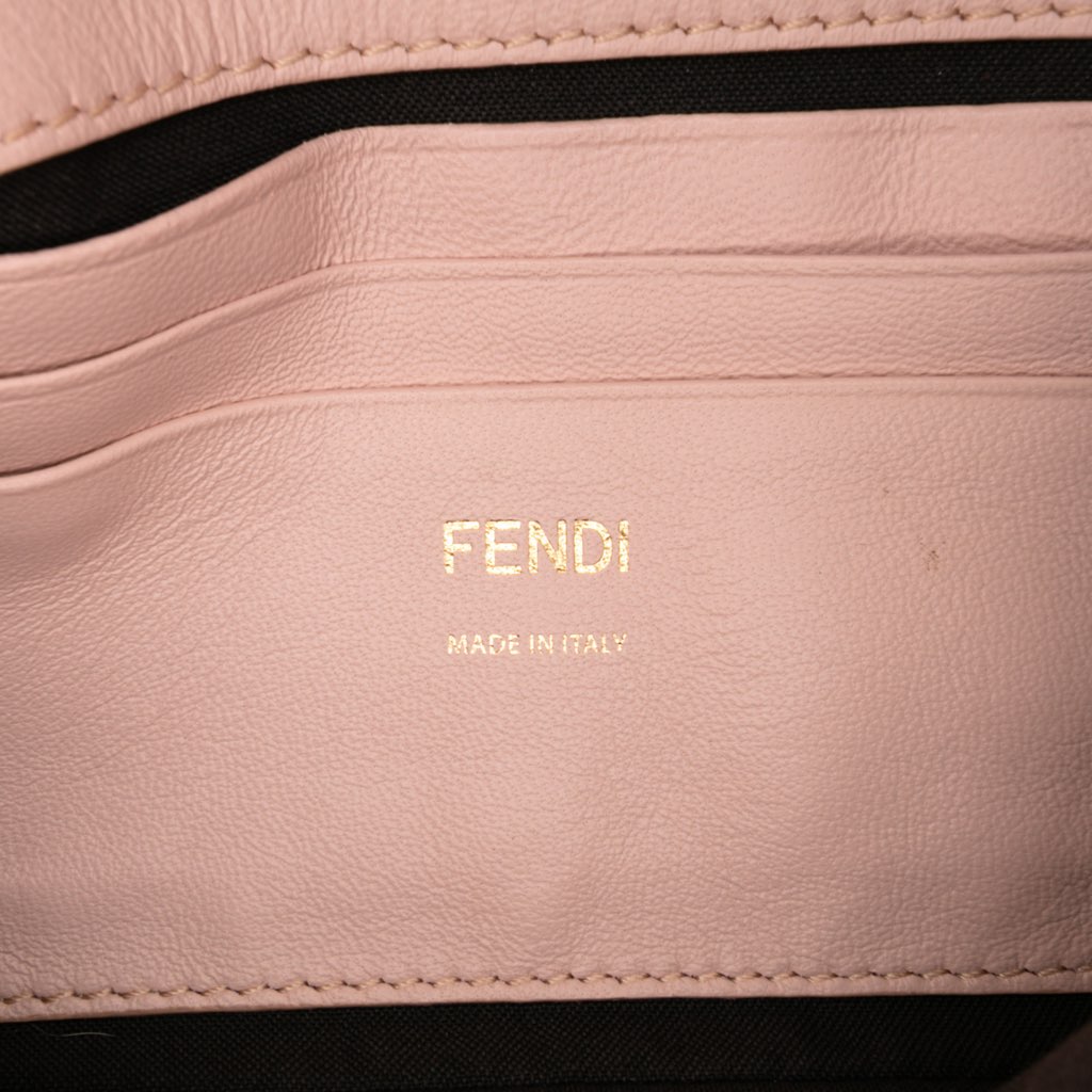 Fendi Mini Zucca Embossed Leather Baguette Satchel - 5