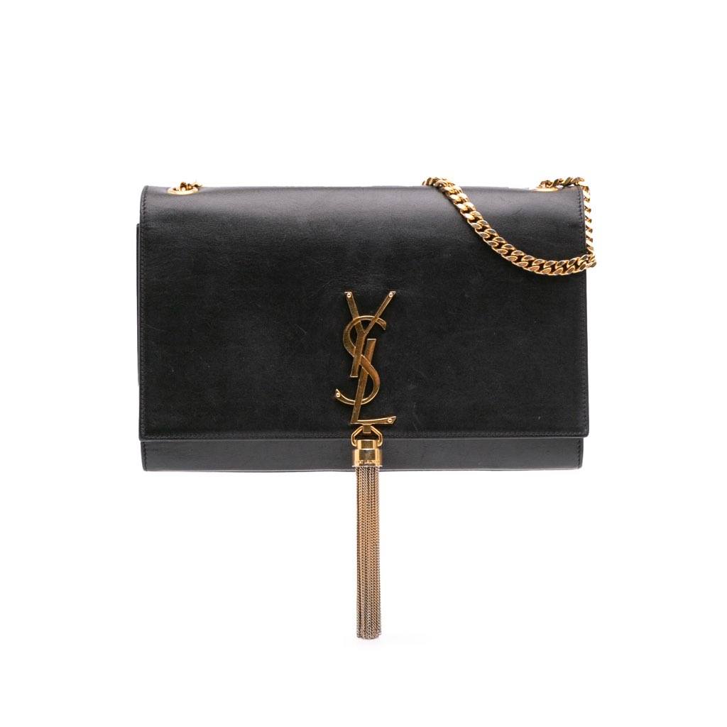 Saint Laurent Medium Smooth Calfskin Classic Monogram Kate Tassel Crossbody