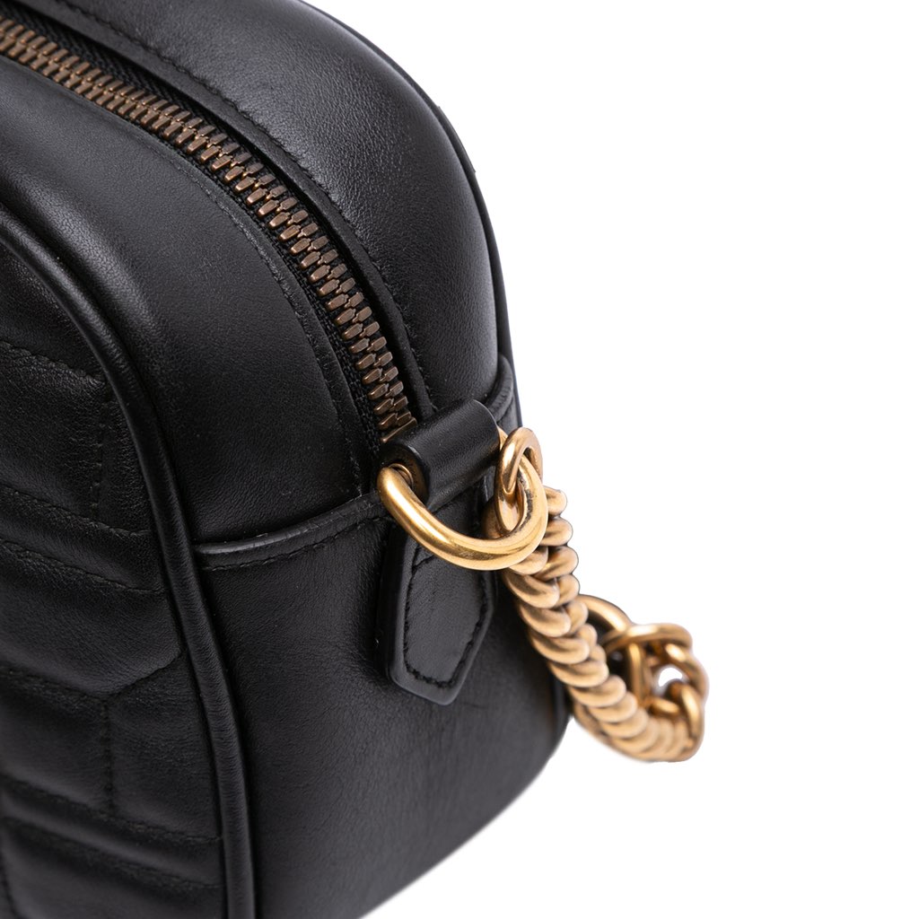 Gucci Small GG Marmont Matelasse Leather Pearl Studded Crossbody - Image 10