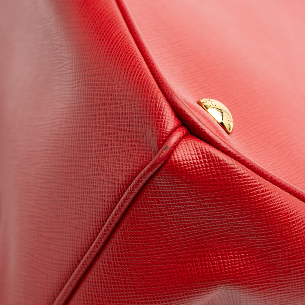 Prada Small Saffiano Lux Galleria Double Zip Satchel - Image 11