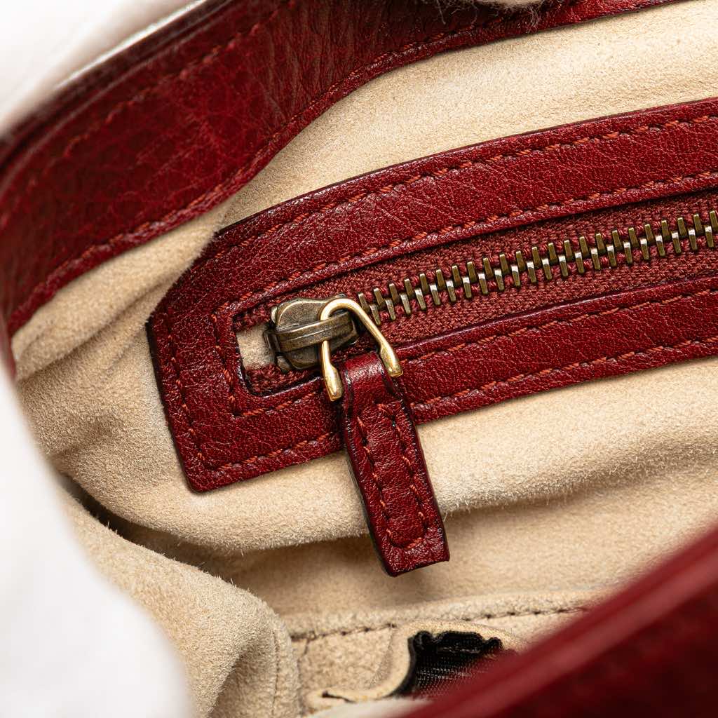 Gucci Leather 1973 Shoulder Bag - Image 11