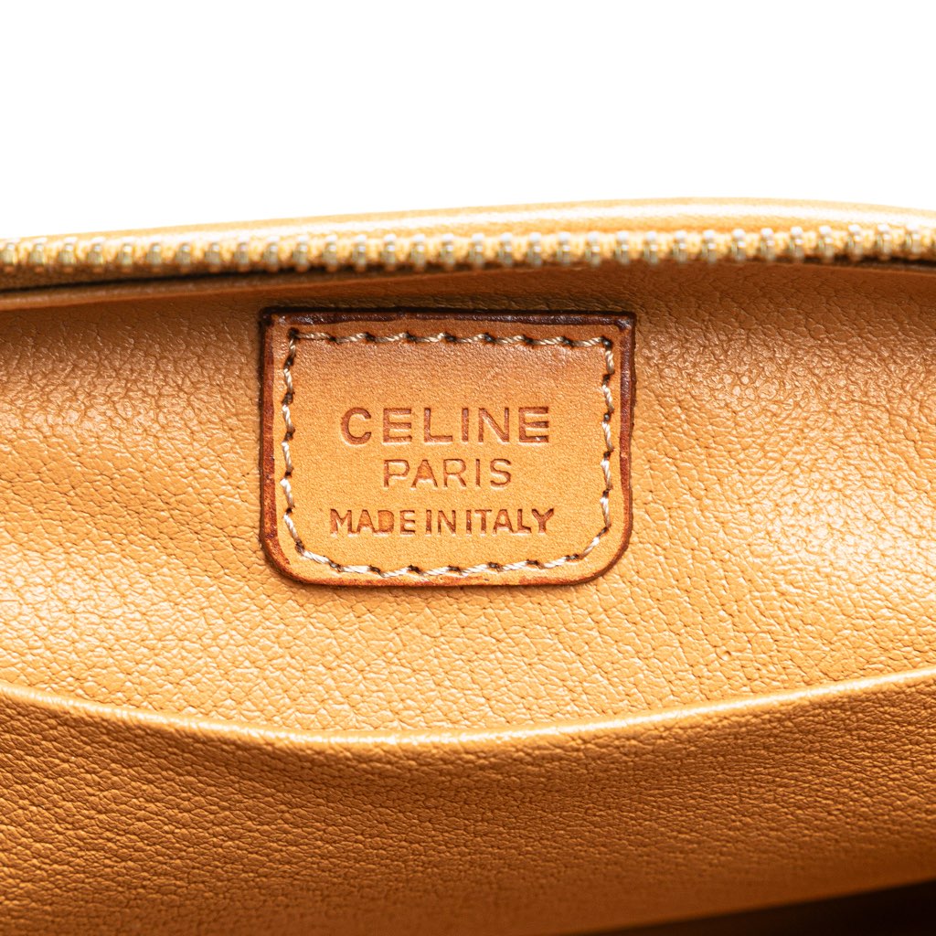 Celine Macadam Coated Canvas Clutch - Side view