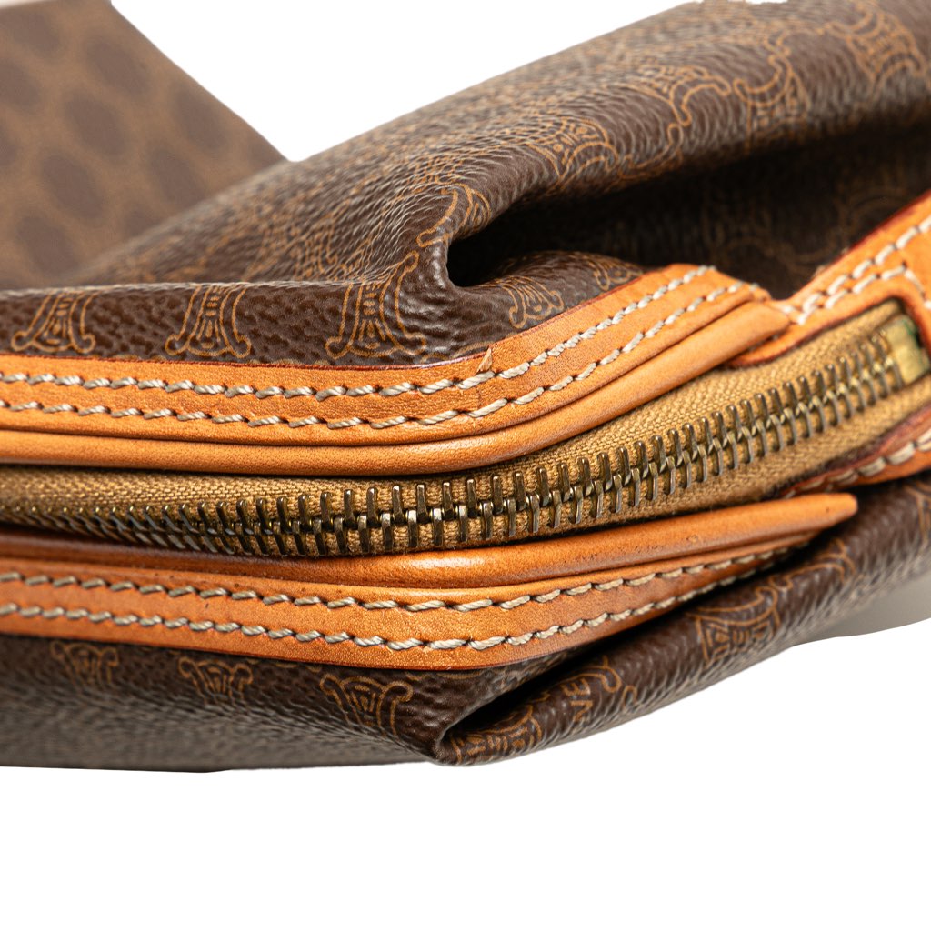 Celine Macadam Coated Canvas Clutch - Image 10