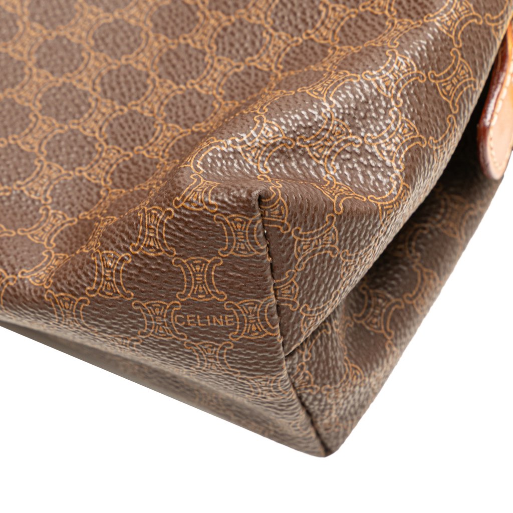 Celine Macadam Coated Canvas Clutch - Image 11