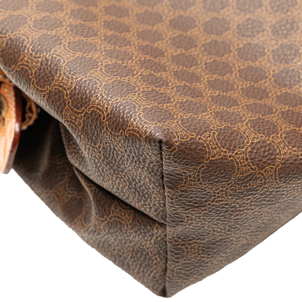 Celine Macadam Coated Canvas Clutch - Image 12