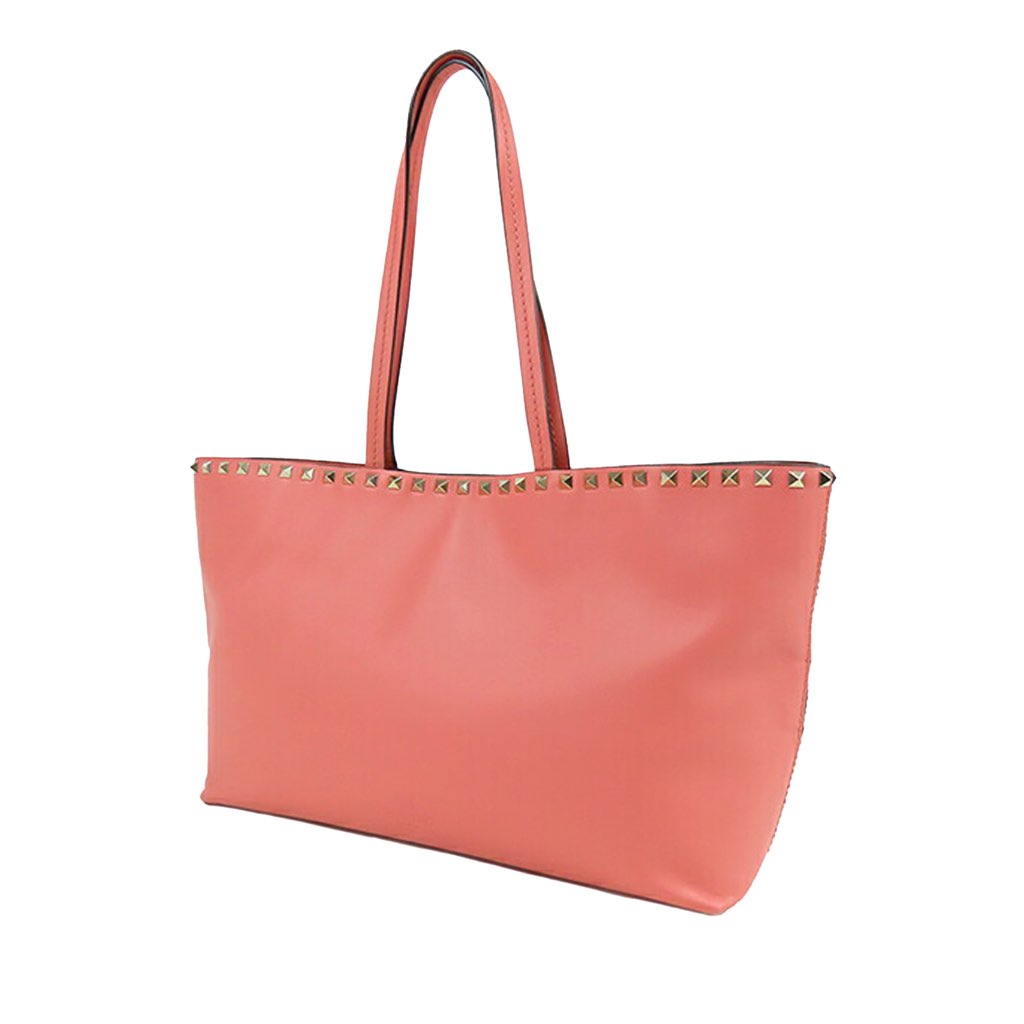 Valentino Leather Rockstud Tote - 2