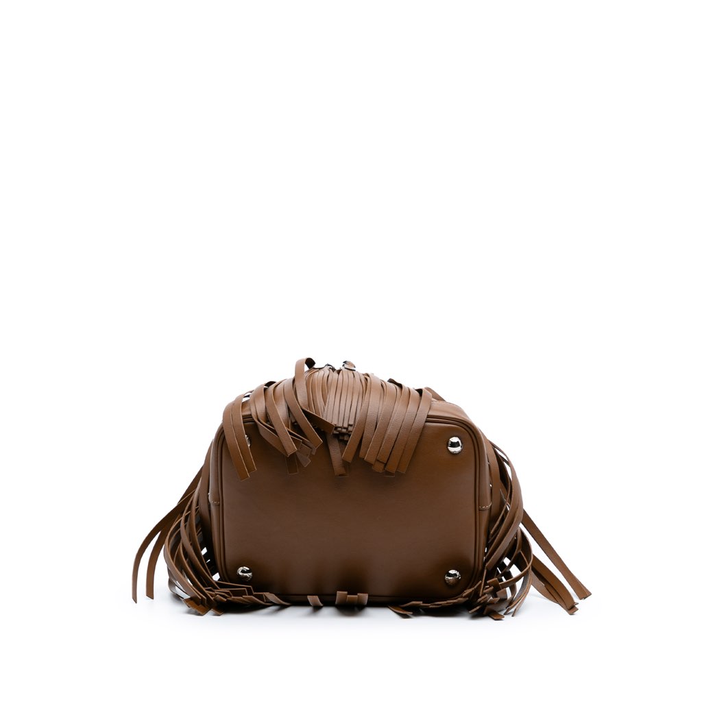 Prada Soft Calf Fringe Bucket Bag - 3