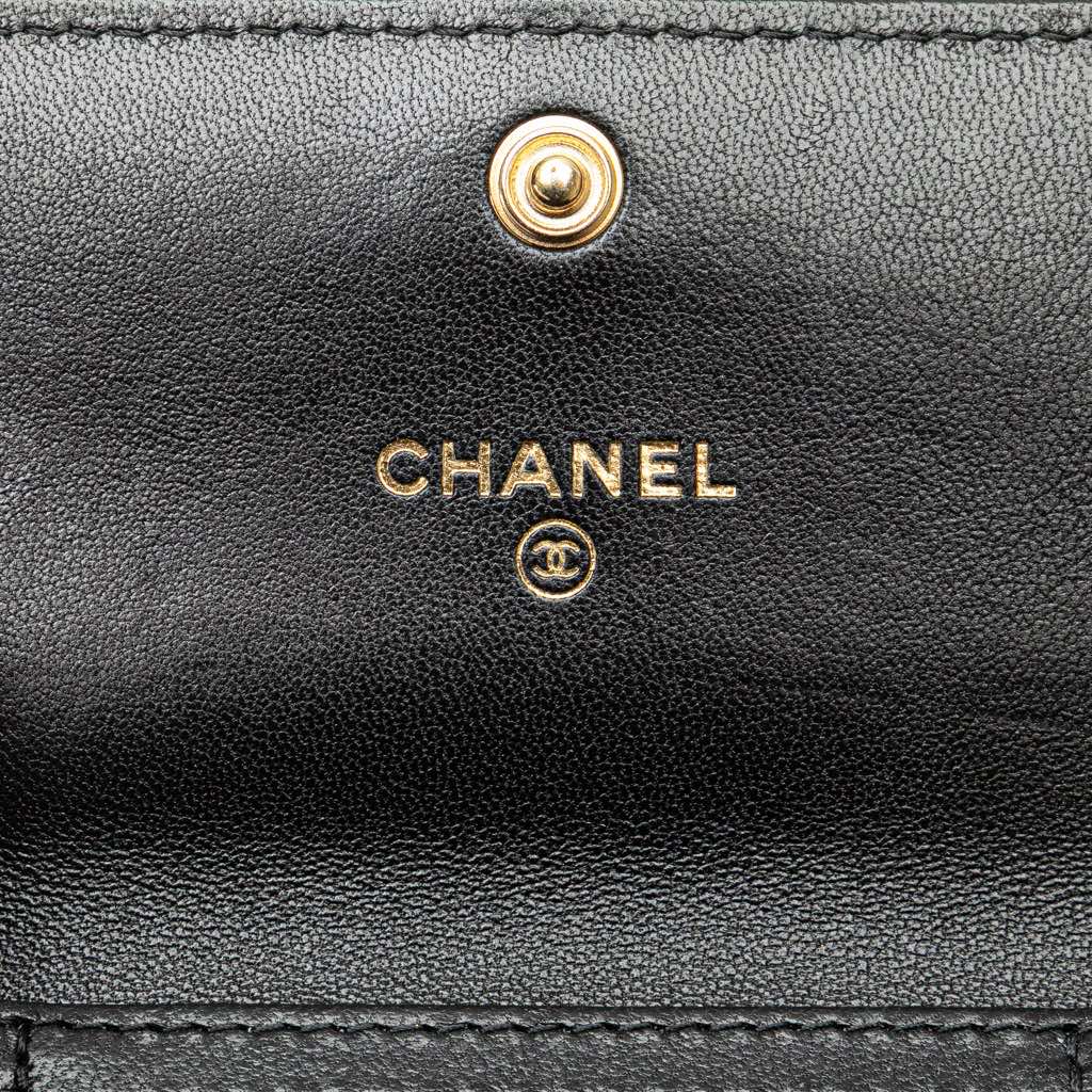 Chanel Quilted Lambskin Chanel 19 Card Holder On Chain - 5