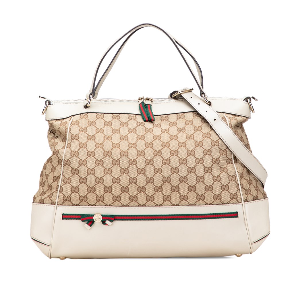 Gucci GG Canvas Web Mayfair Satchel