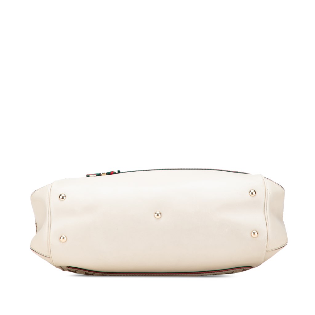 Gucci GG Canvas Web Mayfair Satchel - Image 6