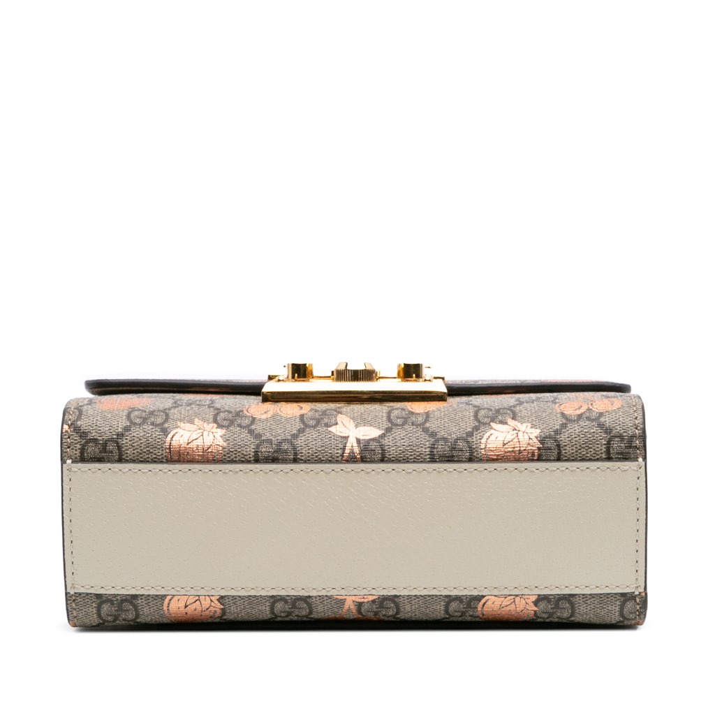 Gucci Small GG Supreme Berry Padlock Crossbody - Image 6