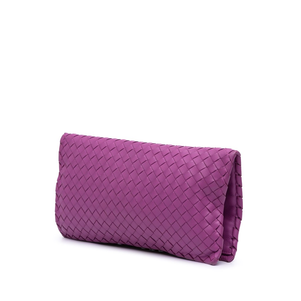 Bottega Veneta Nappa Intrecciato Turn Lock Clutch - 2