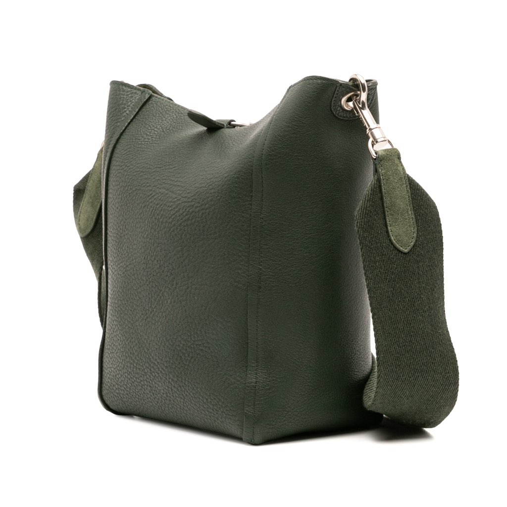 Celine Small Leather Seau Sangle Bucket Bag - Back view