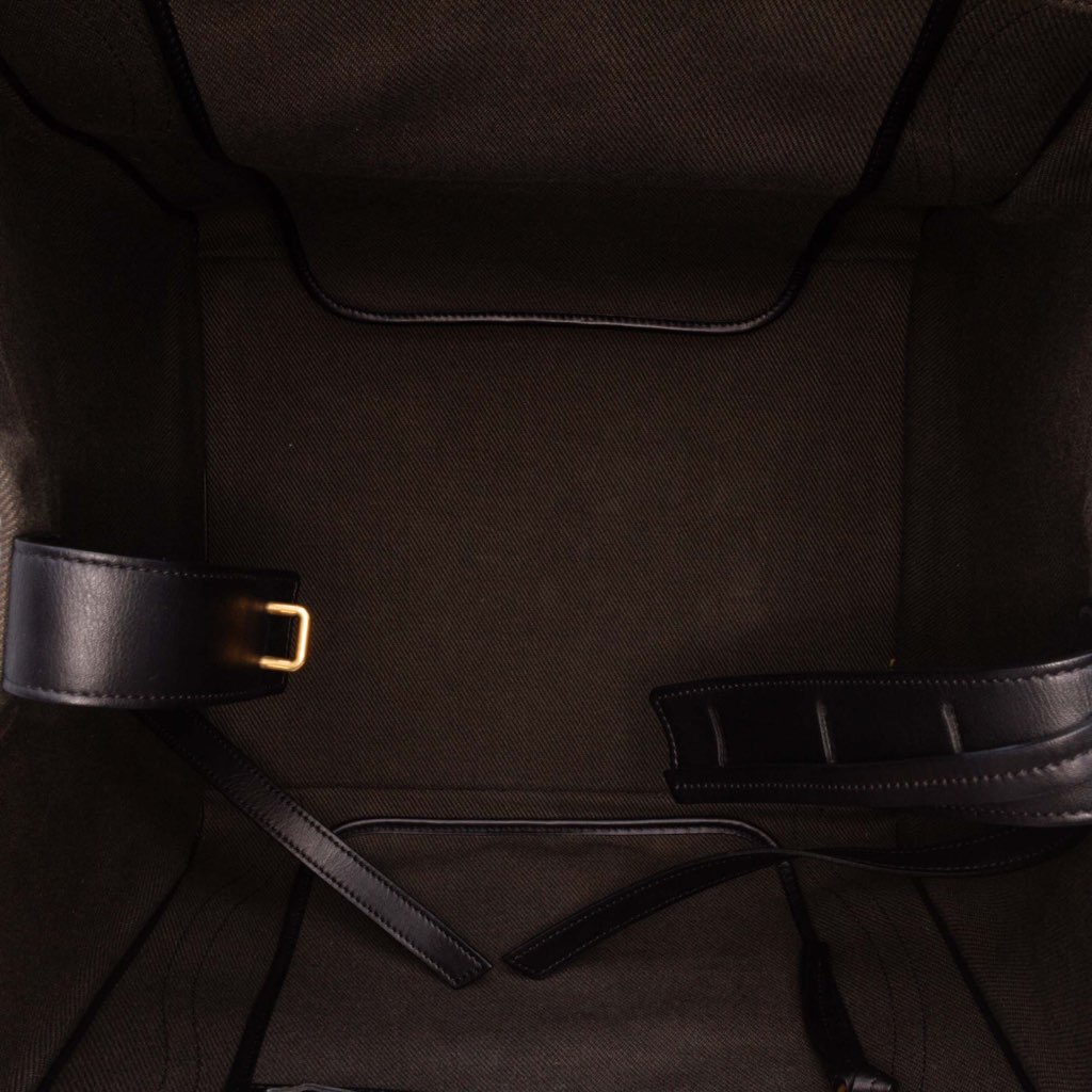 Celine Medium Canvas Striped Phantom Luggage Tote - 4