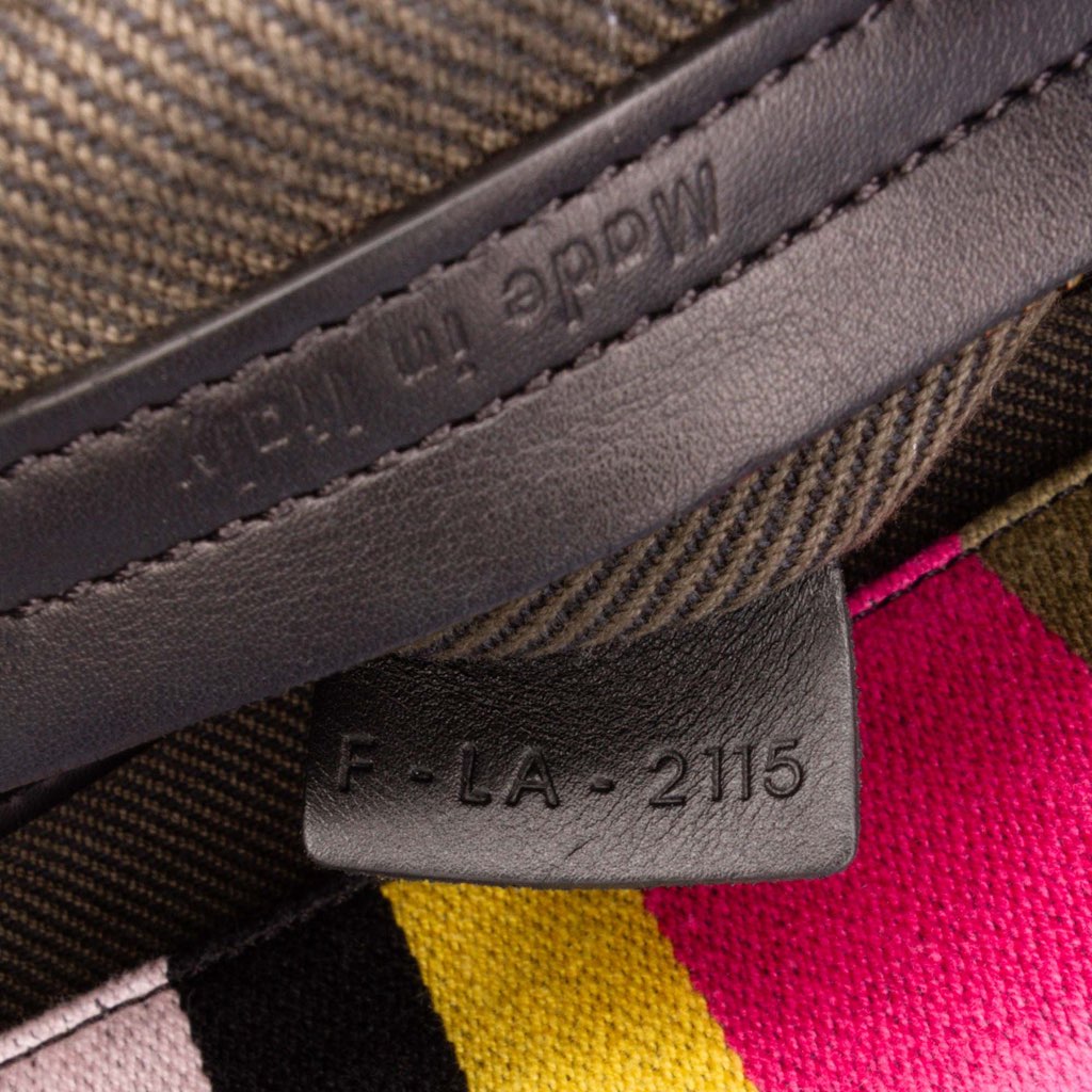 Celine Medium Canvas Striped Phantom Luggage Tote - 5