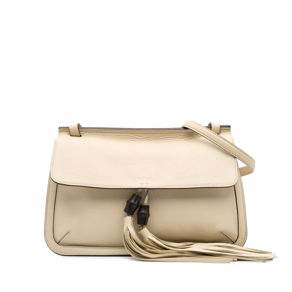 Gucci Medium Leather Bamboo Daily Crossbody