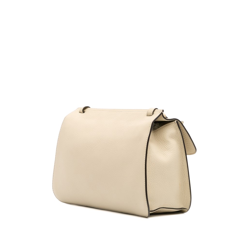 Gucci Medium Leather Bamboo Daily Crossbody - Back view