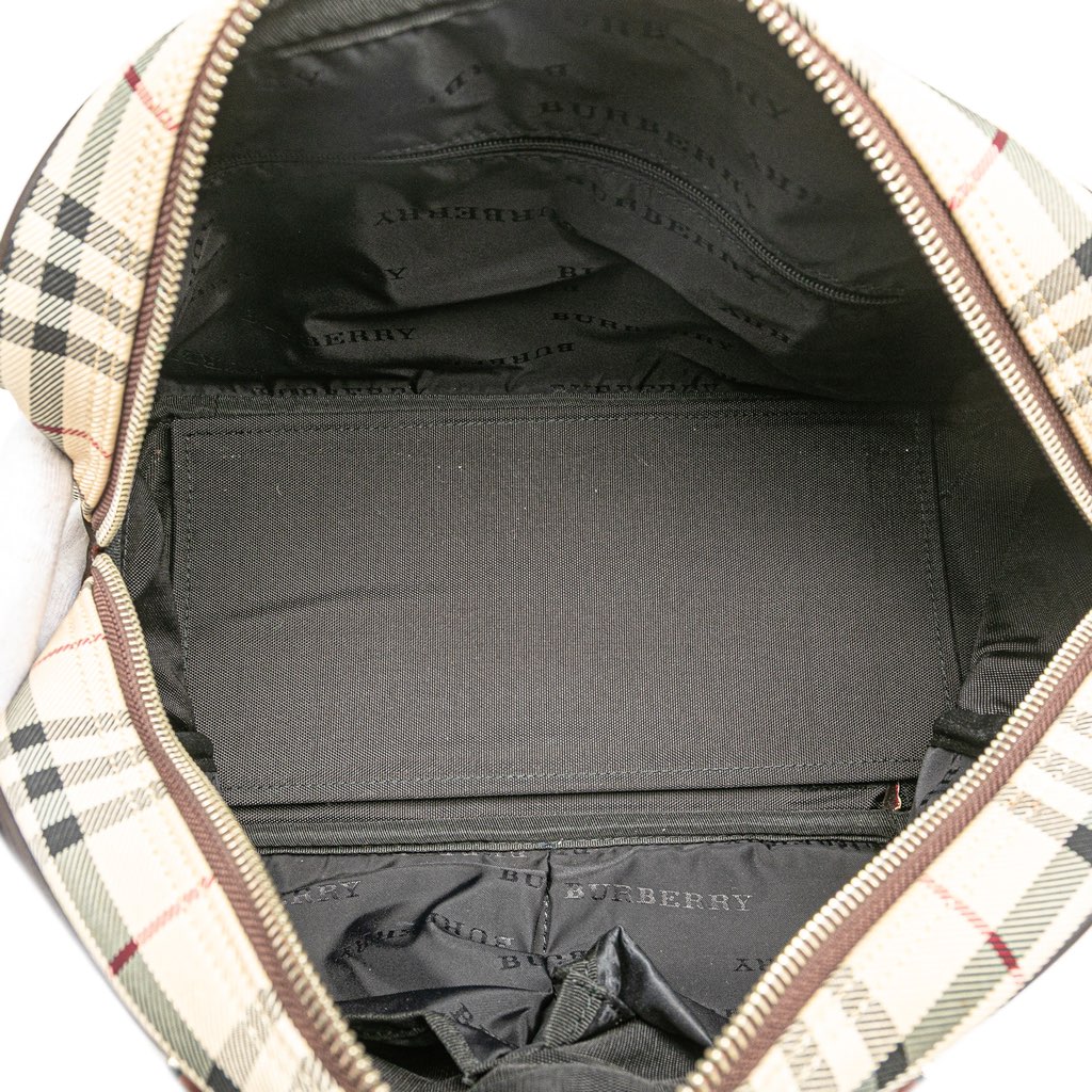 Burberry House Check Canvas Handbag - 4