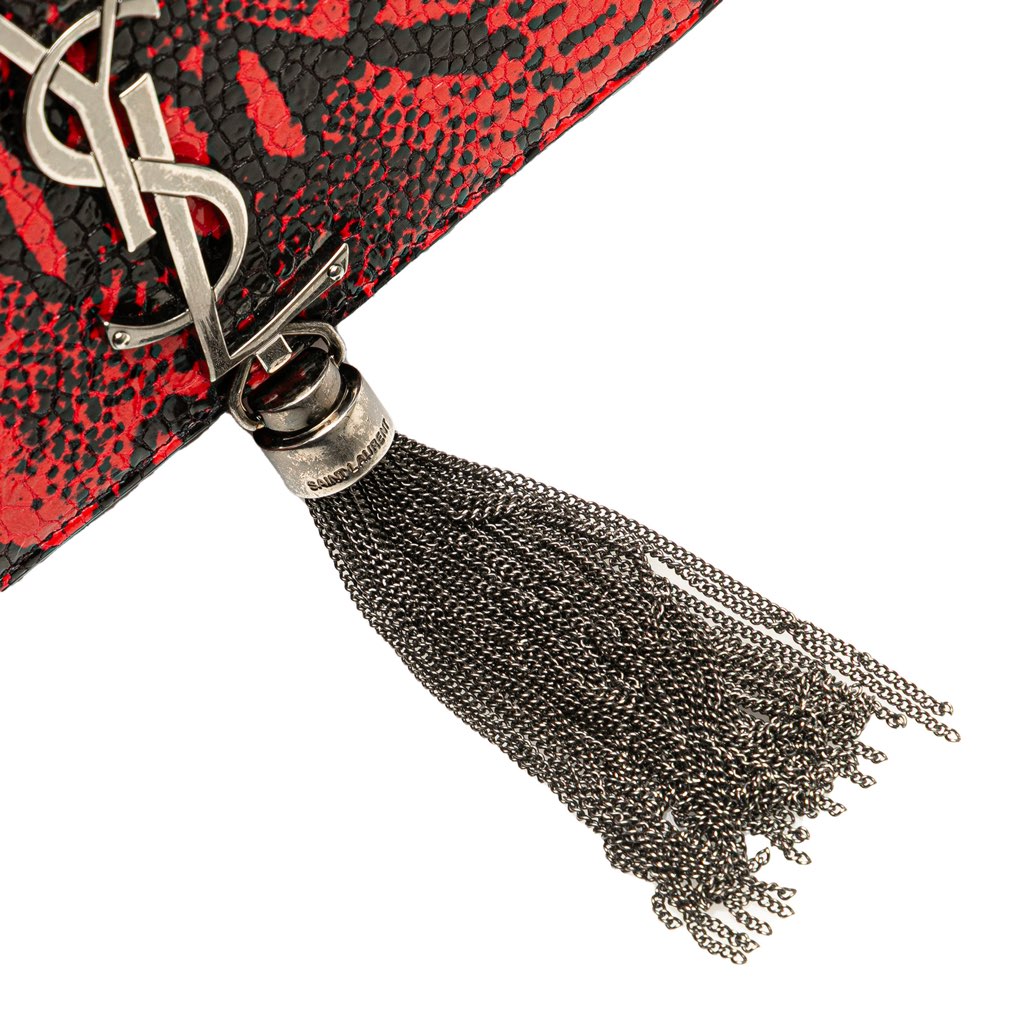 Saint Laurent Small Embossed Calfskin Classic Monogram Kate Crossbody - Detail 2