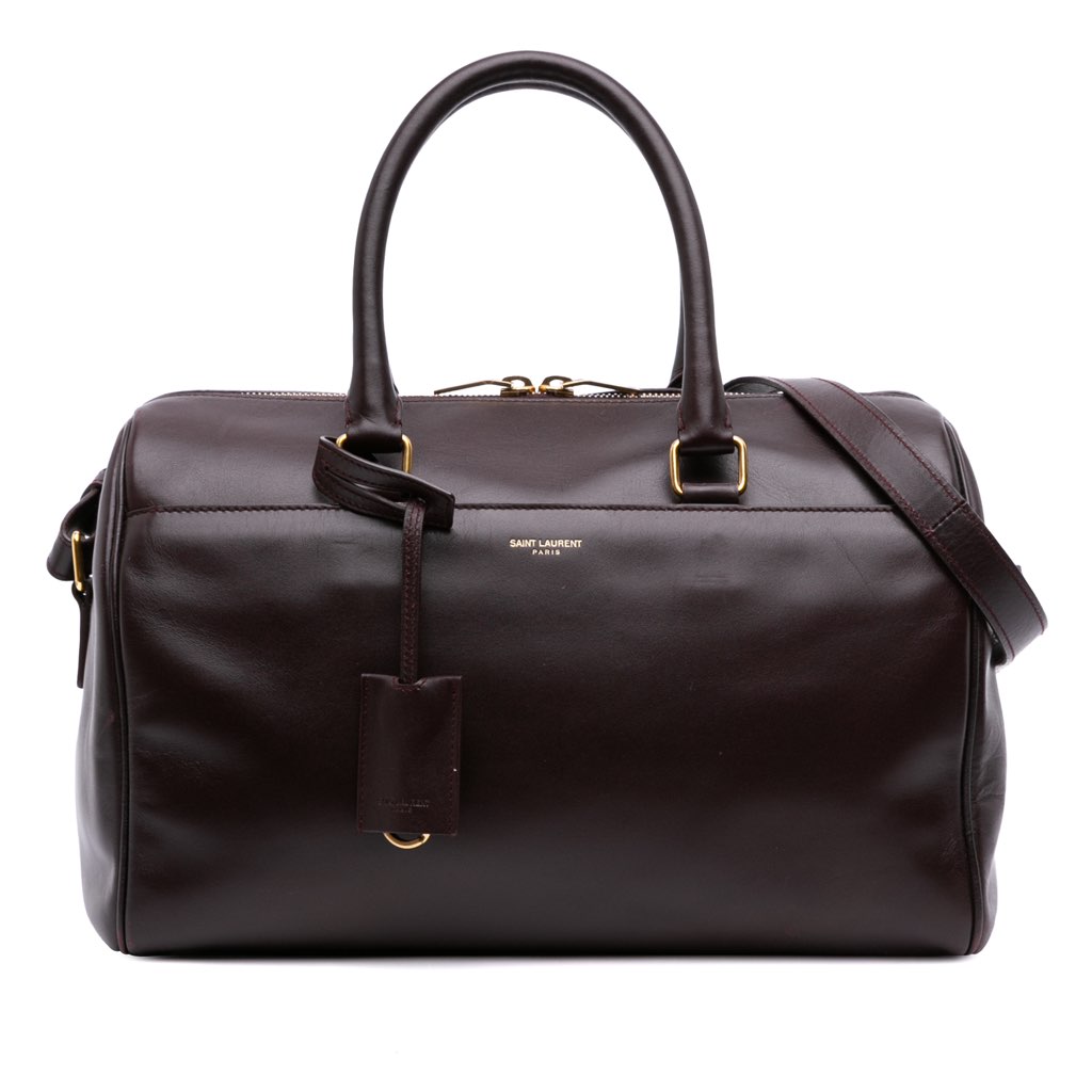 Saint Laurent Leather Classic Duffle 6 Satchel