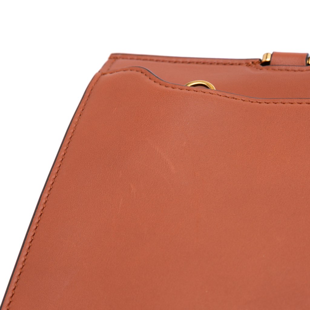 Salvatore Ferragamo Leather Gancini Trifolio Top Handle Bag - Image 15