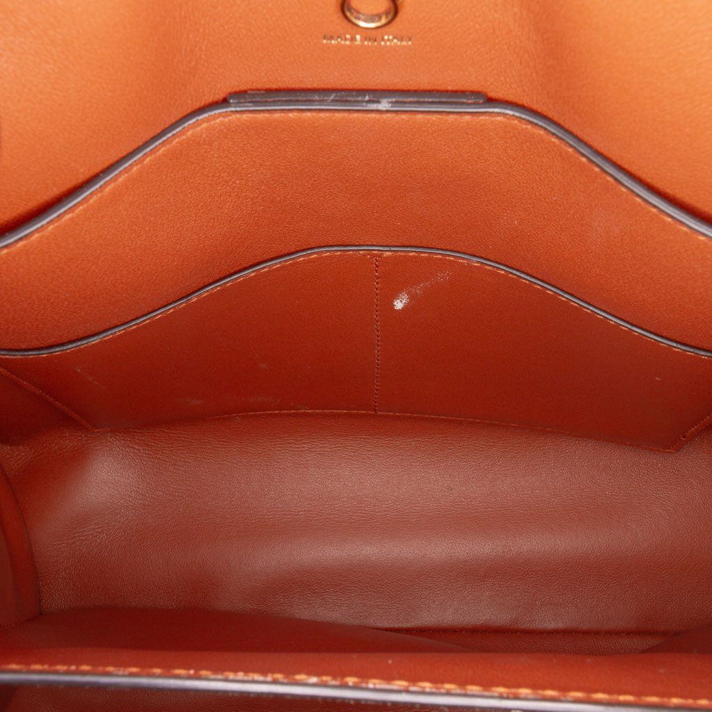 Salvatore Ferragamo Leather Gancini Trifolio Top Handle Bag - Side view