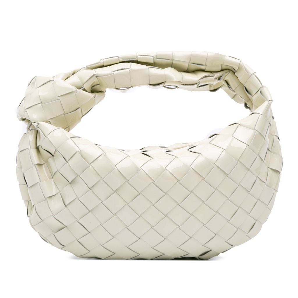 Bottega Veneta Mini Patent Intrecciato Jodie