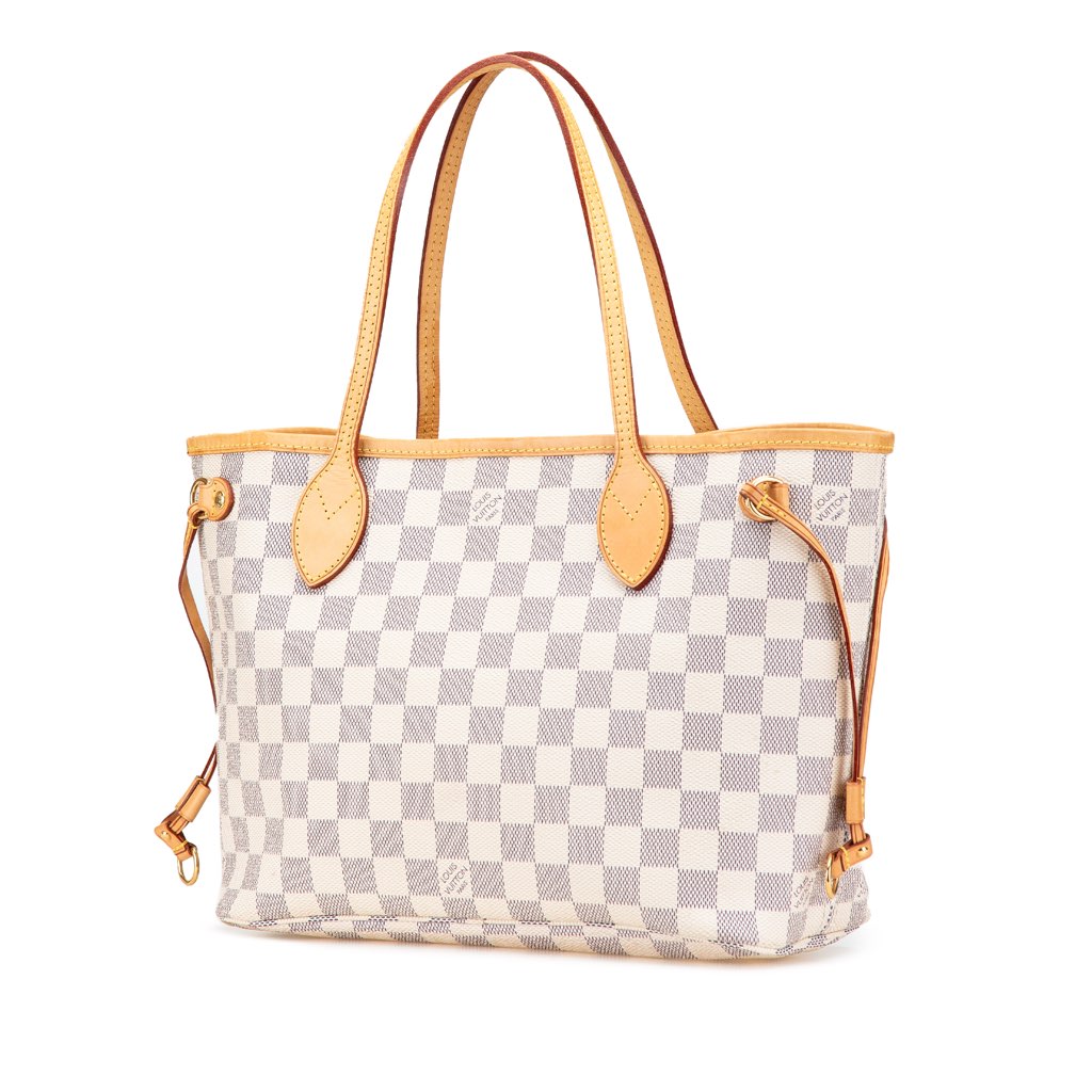 Louis Vuitton Damier Azur Neverfull PM - Back view