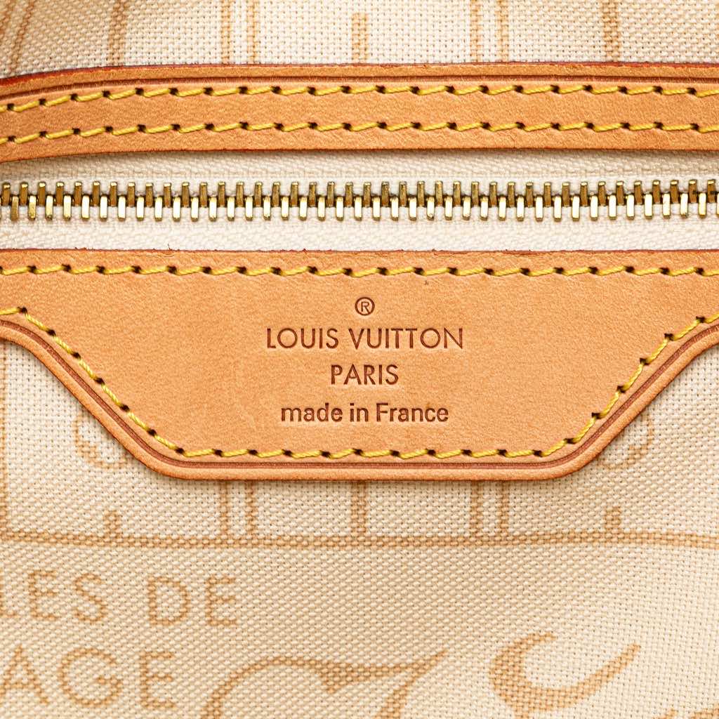 Louis Vuitton Damier Azur Neverfull PM - Side view