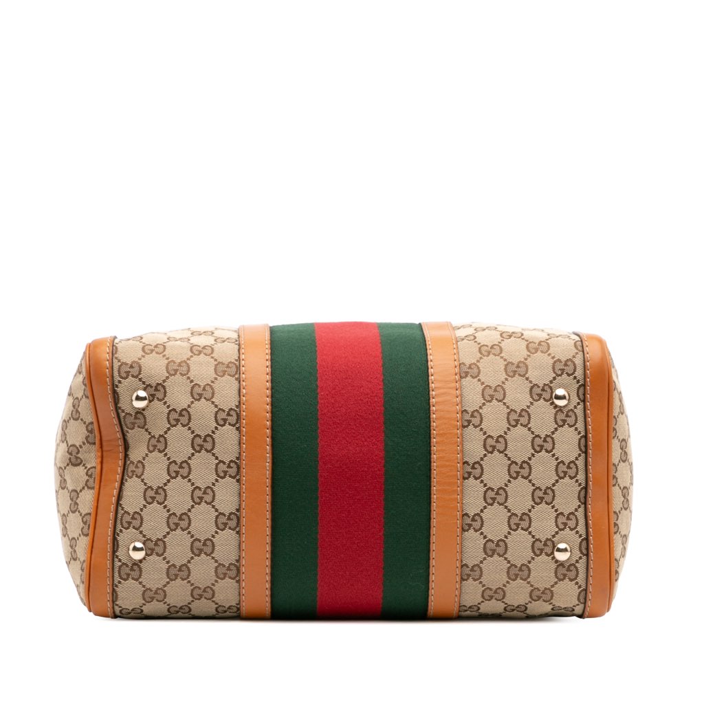 Gucci Medium GG Canvas Web Joy Boston Bag - 3
