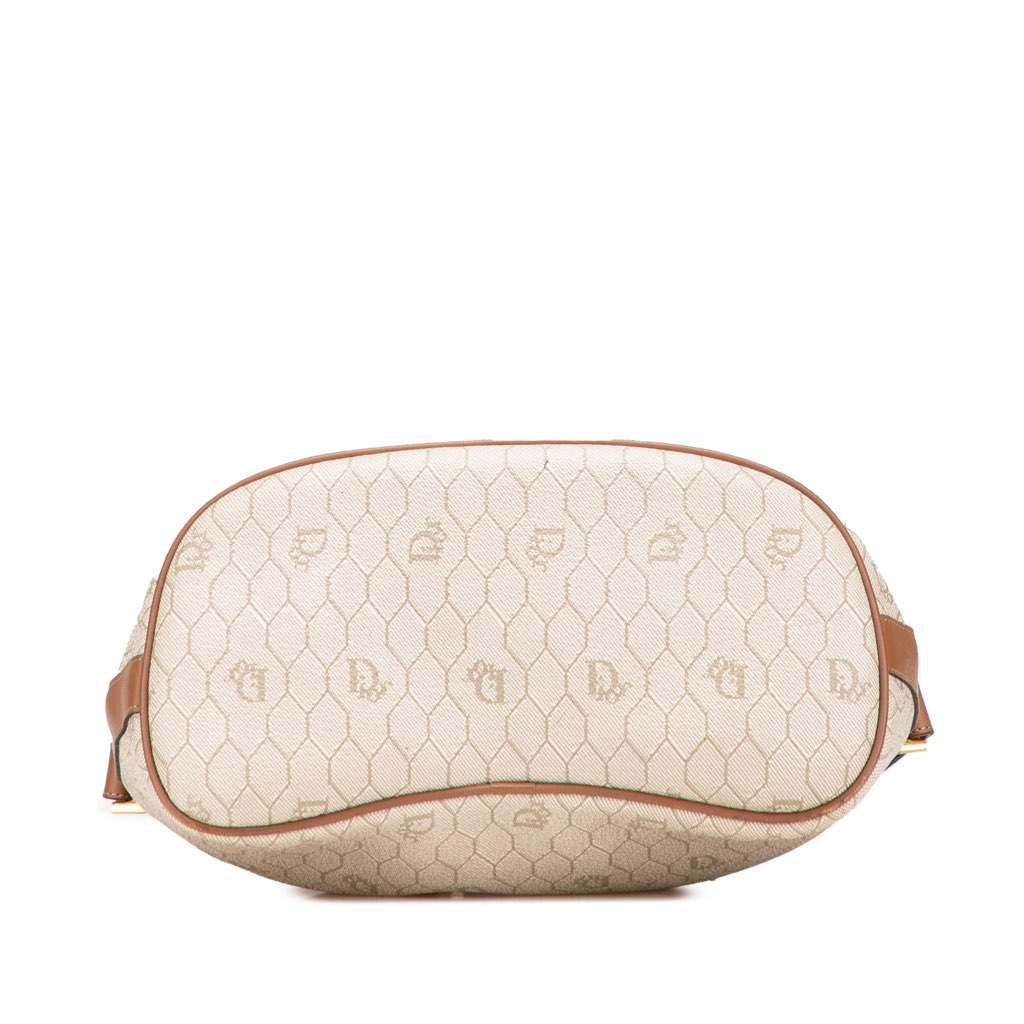 Dior Honeycomb Coated Canvas Drawstring Bucket Bag - 3