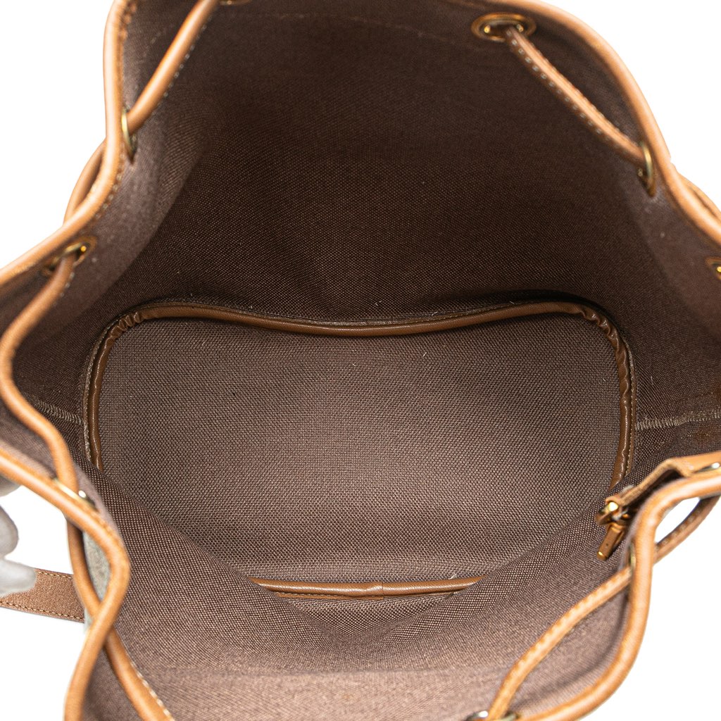 Dior Honeycomb Coated Canvas Drawstring Bucket Bag - 4